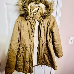 Jacket with hoody very warm